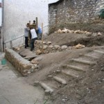 Construction du muret